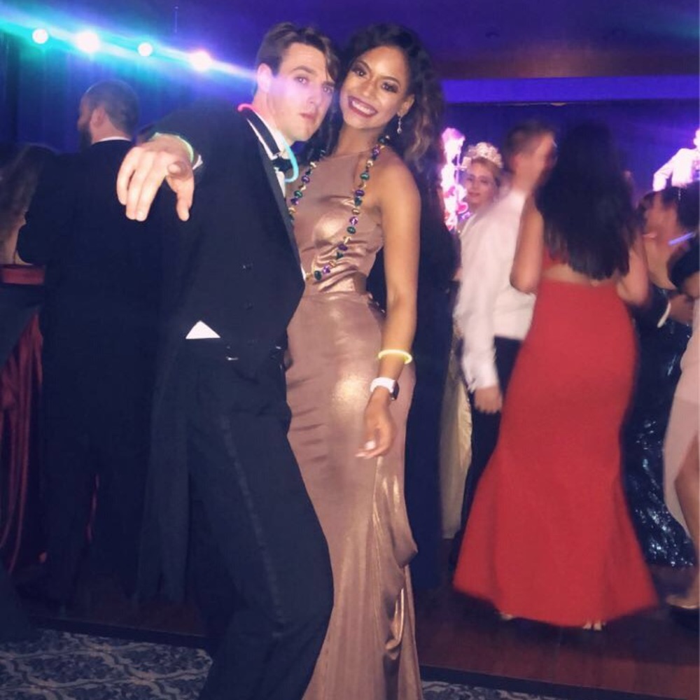 Bronze/gold formal dress